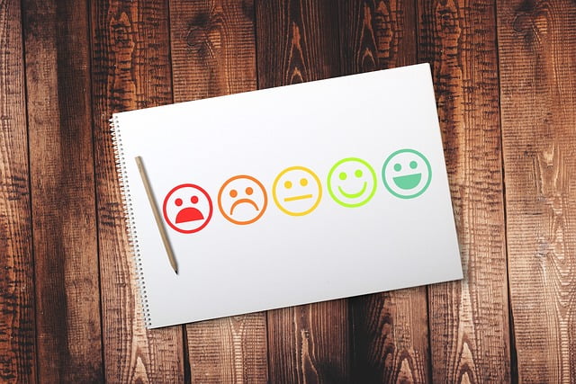 Emojis qui représentent la satisfaction et l'insatisfaction